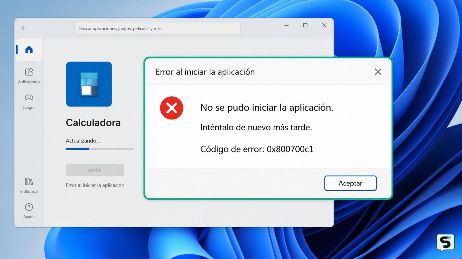 Código de error 0x800700c1: cómo solucionarlo