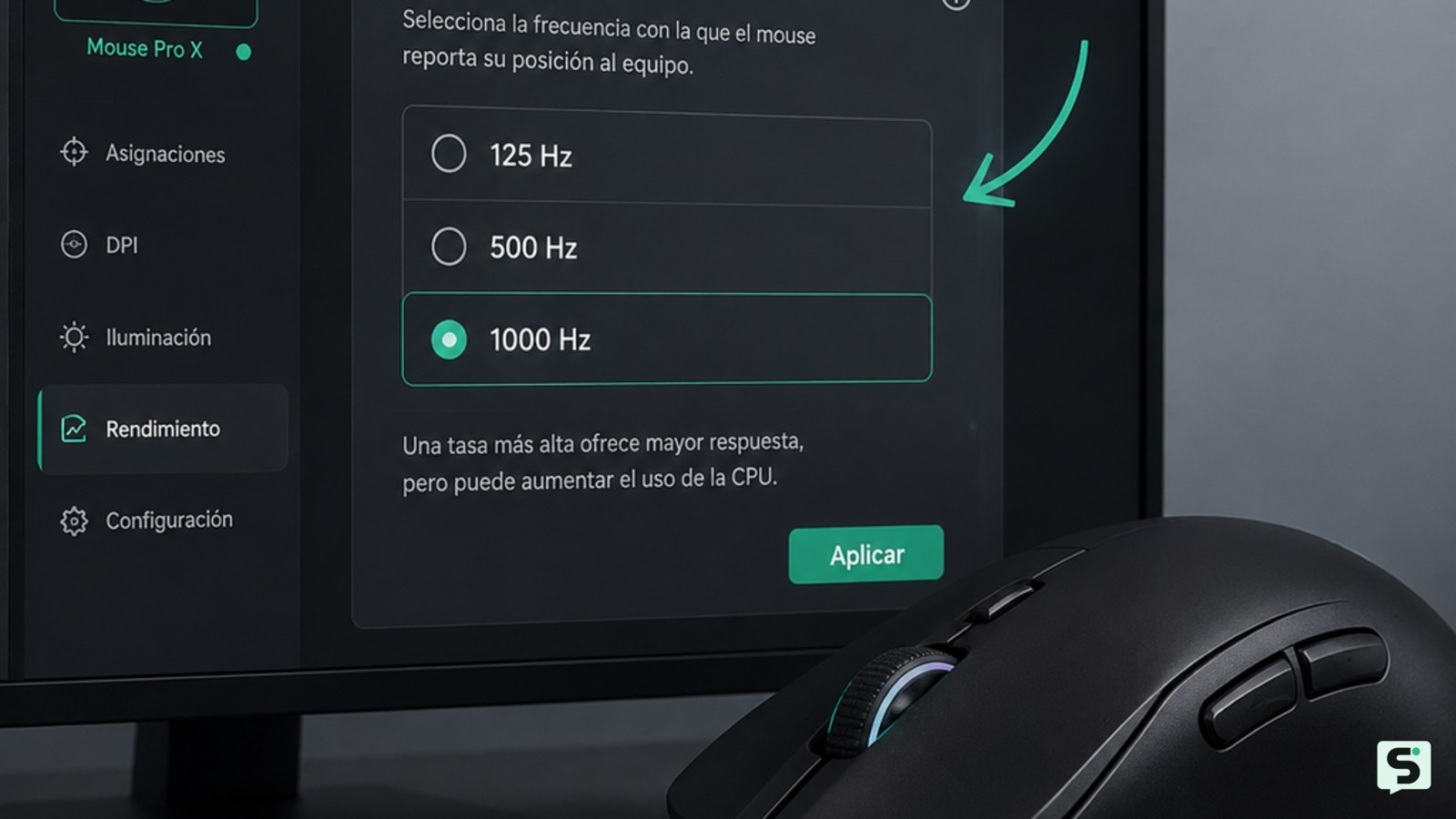 Cómo cambiar la tasa de sondeo del mouse: ajustes
