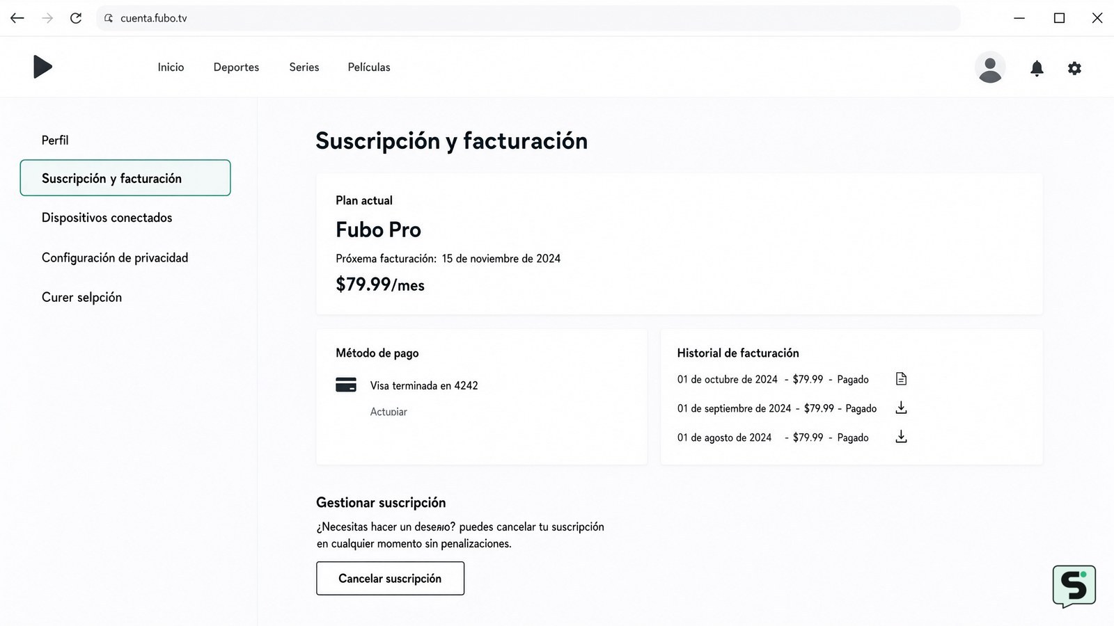 Cómo cancelar Fubo: pasos para dar de baja tu cuenta