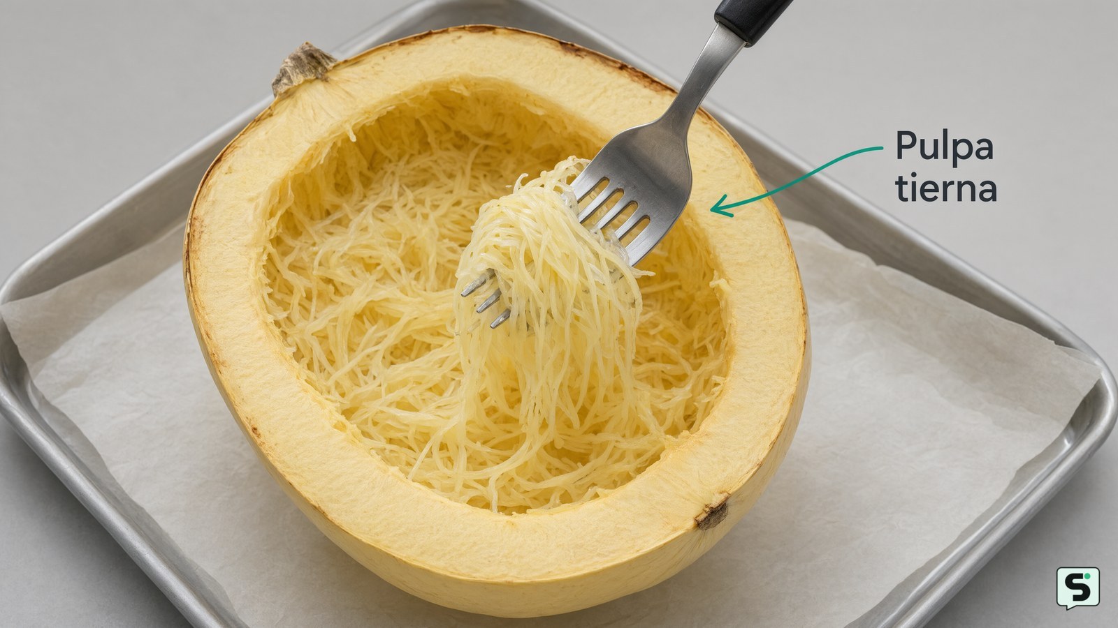 Cómo cocinar espaguetis de calabaza en el horno