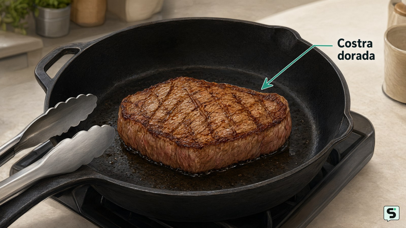 Cómo cocinar un bistec en una sartén de hierro fundido