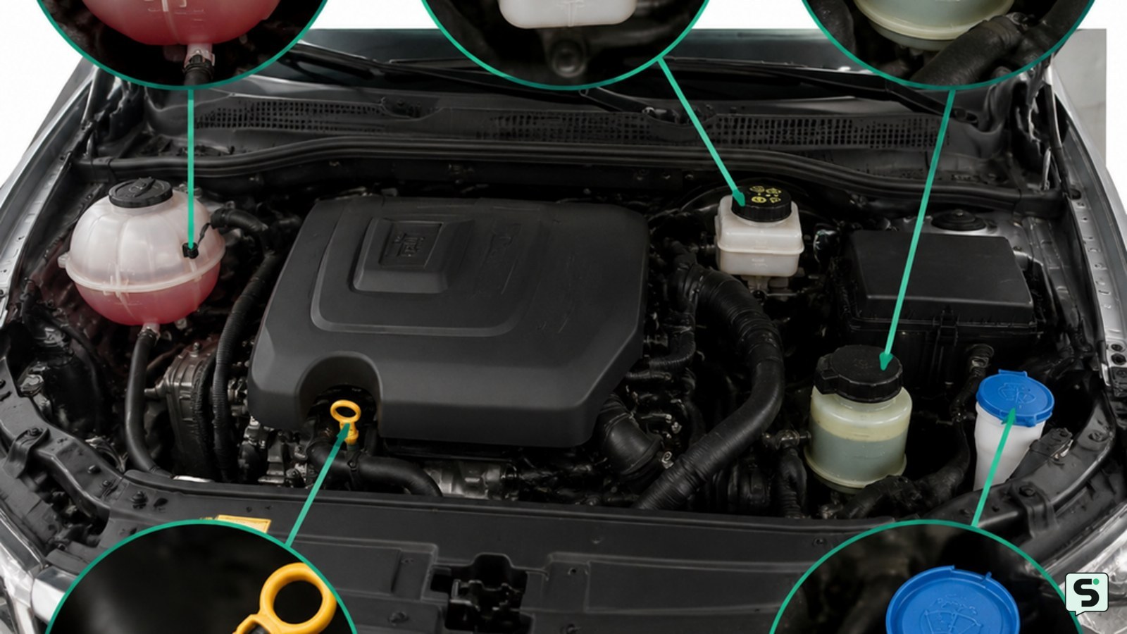 cómo comprobar los fluidos del coche: Identifica cada fluido y su método de comprobación