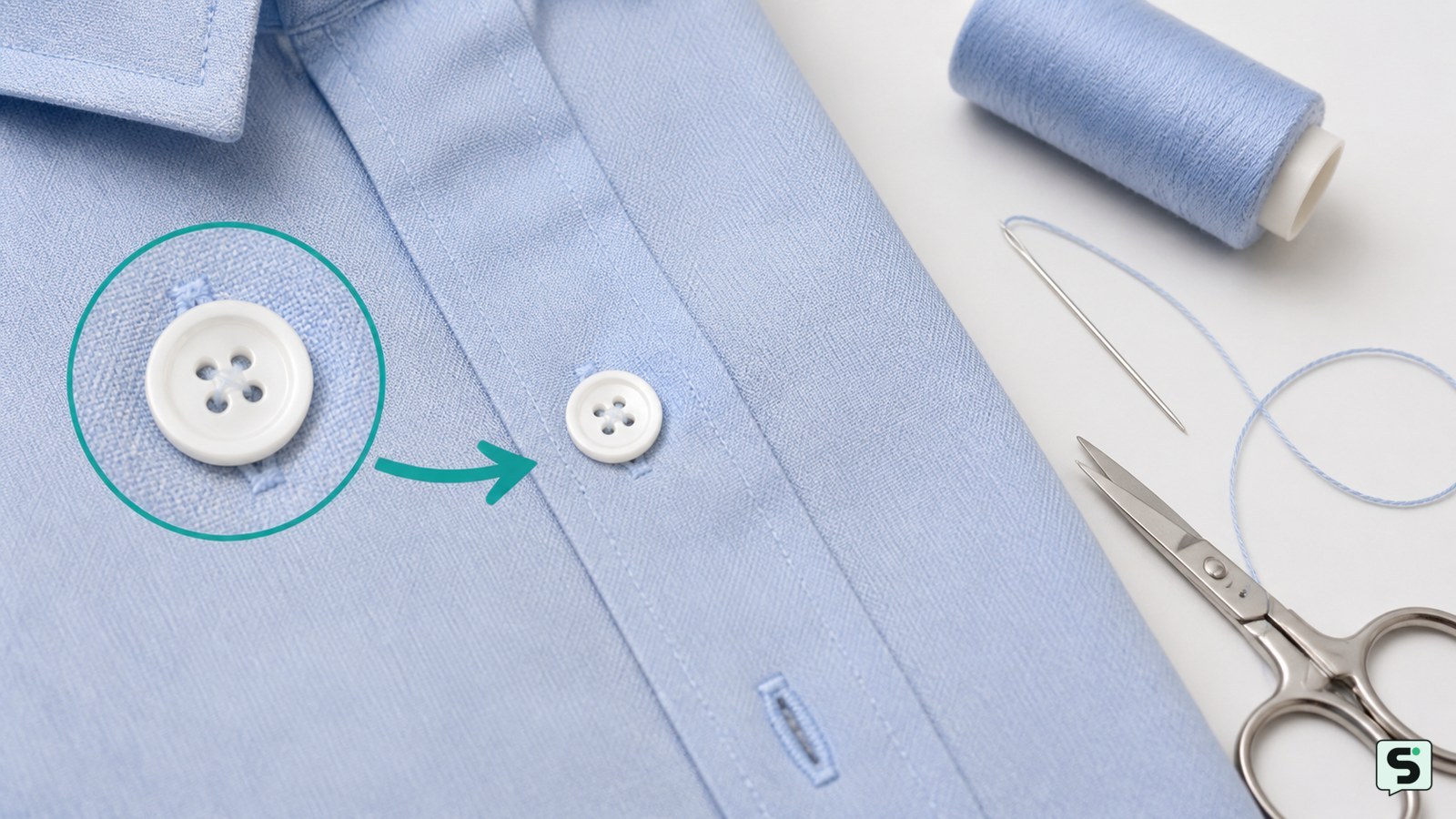 Cómo coser un botón: paso a paso y sin que se suelte