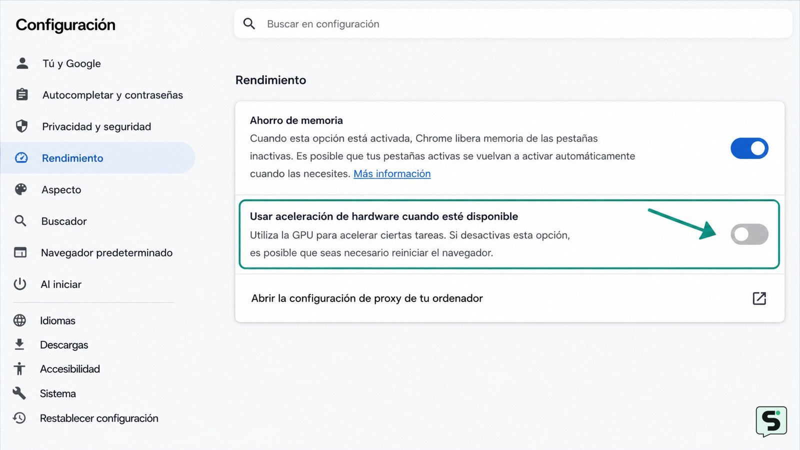 Cómo deshabilitar la aceleración de hardware