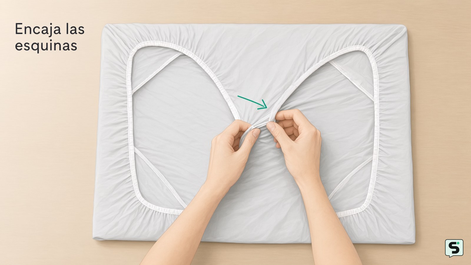 Cómo doblar una sábana ajustable: sin bultos