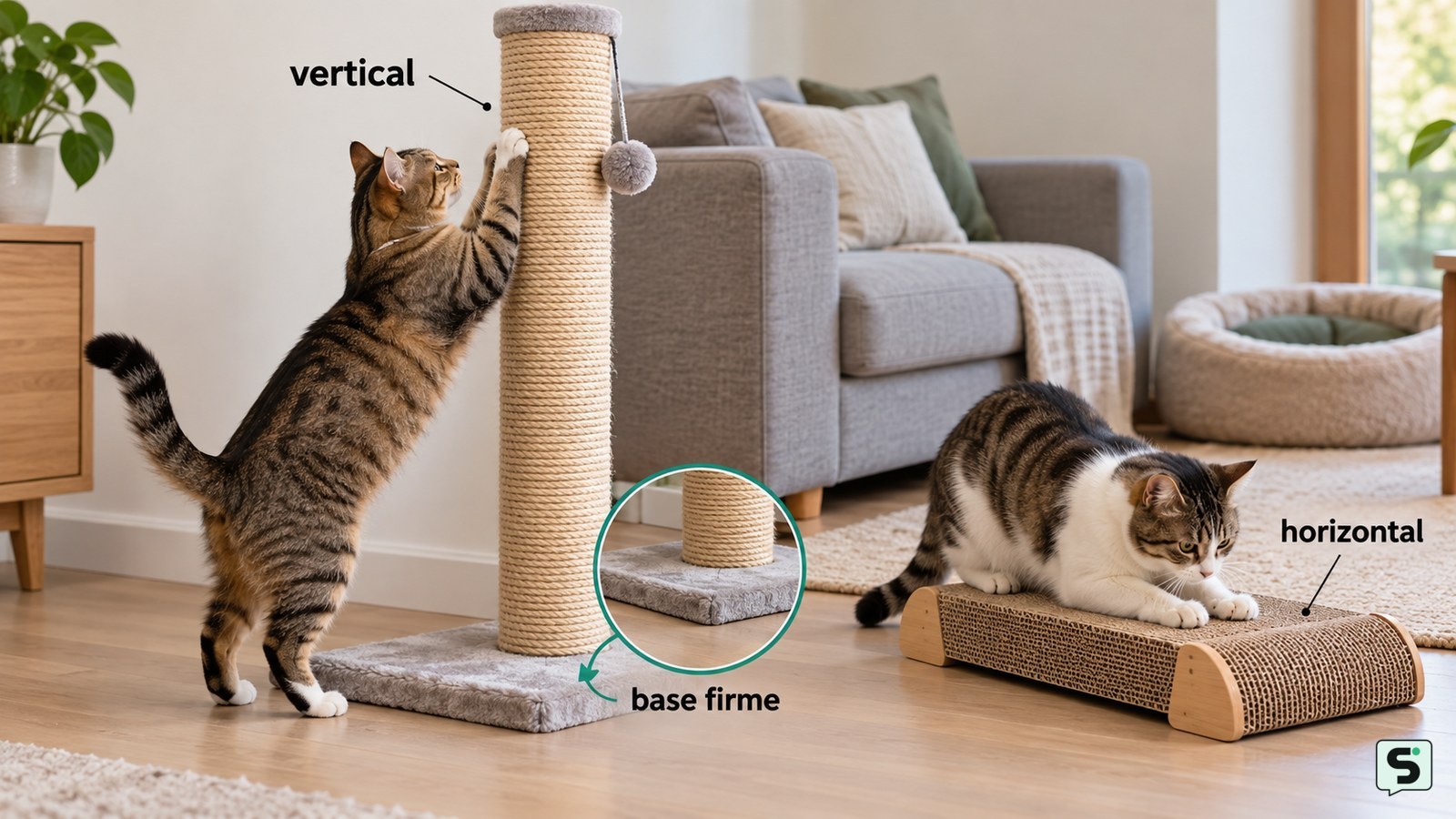Cómo elegir un rascador para gatos: guía práctica