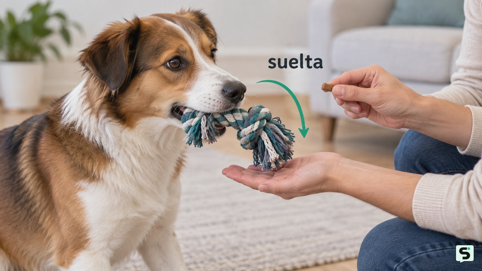Cómo enseñar a un perro a soltar un objeto