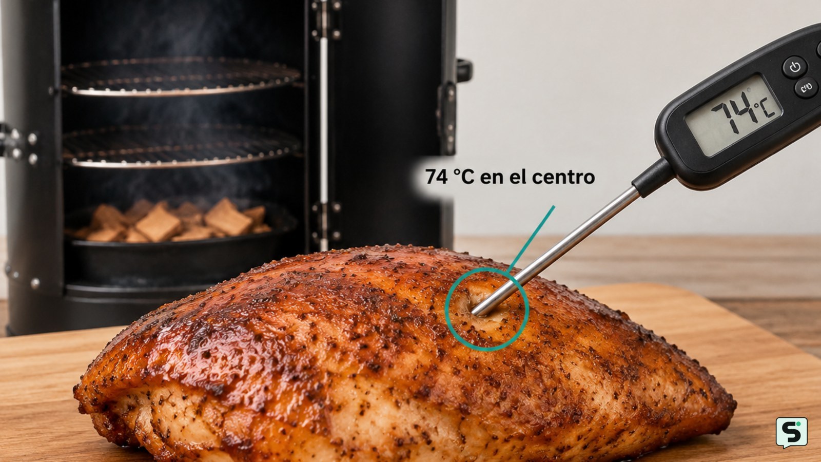 Cómo fumar una pechuga de pollo: jugosa