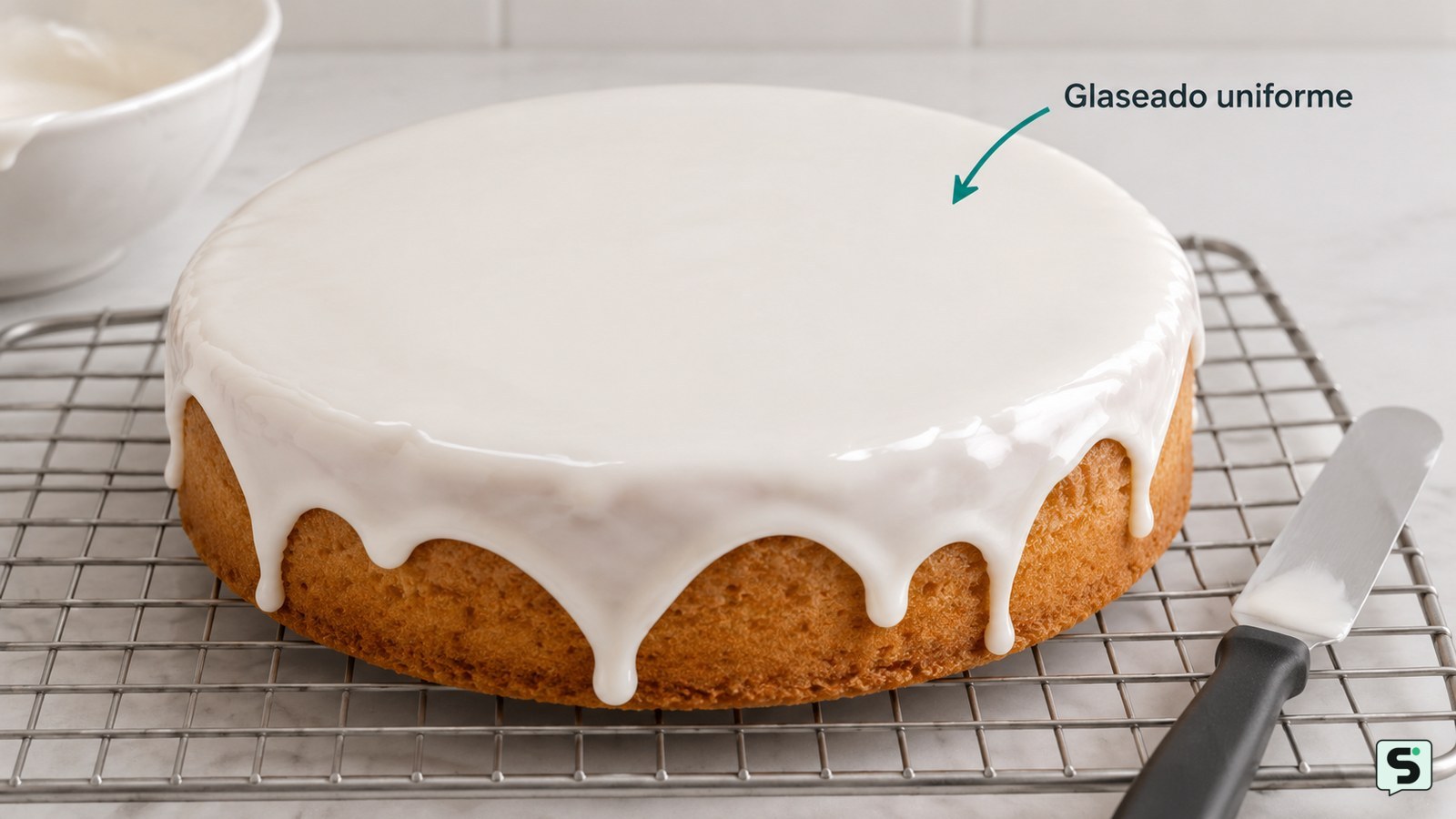 Cómo glasear un pastel: acabado uniforme