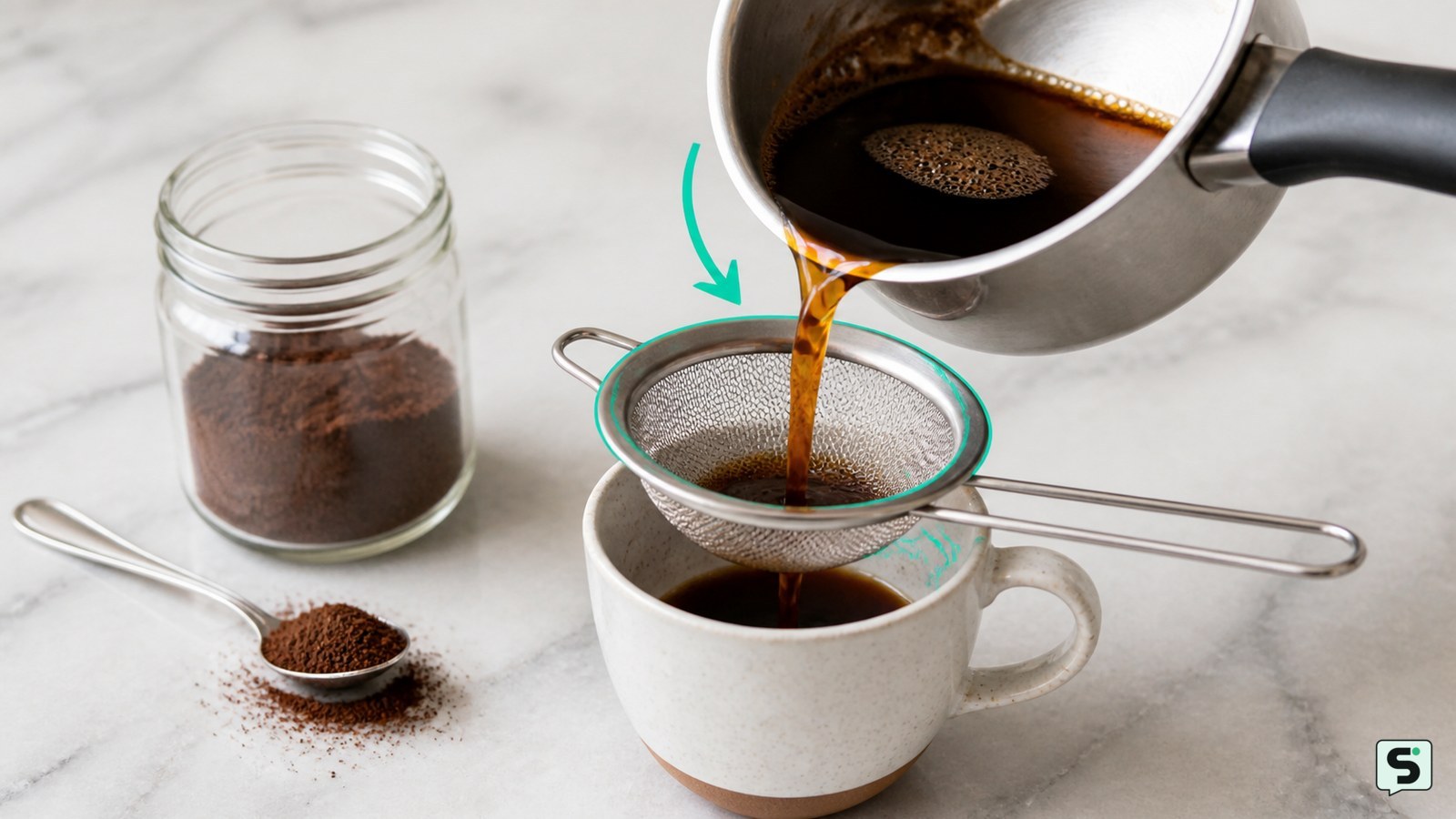 Cómo hacer café sin cafetera: método en olla