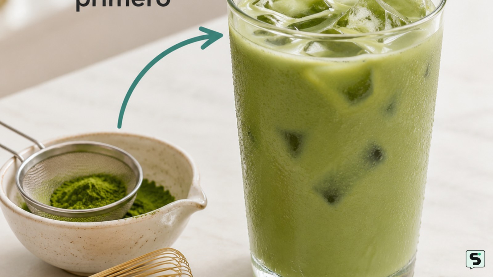 Cómo hacer matcha helado: sin grumos