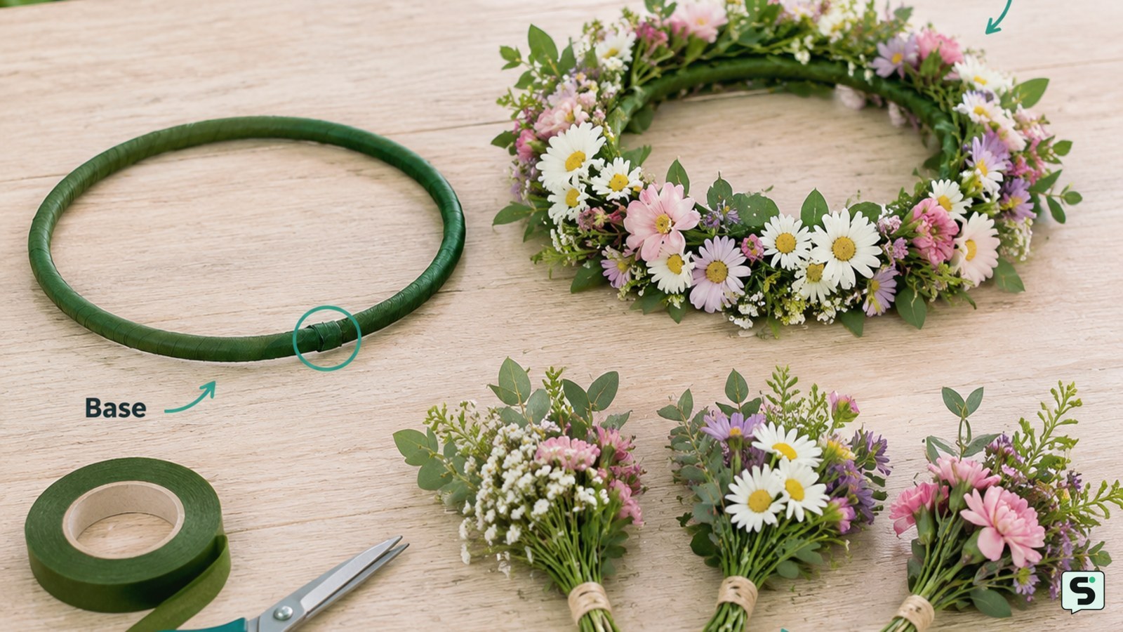 Cómo hacer una corona de flores: guía práctica
