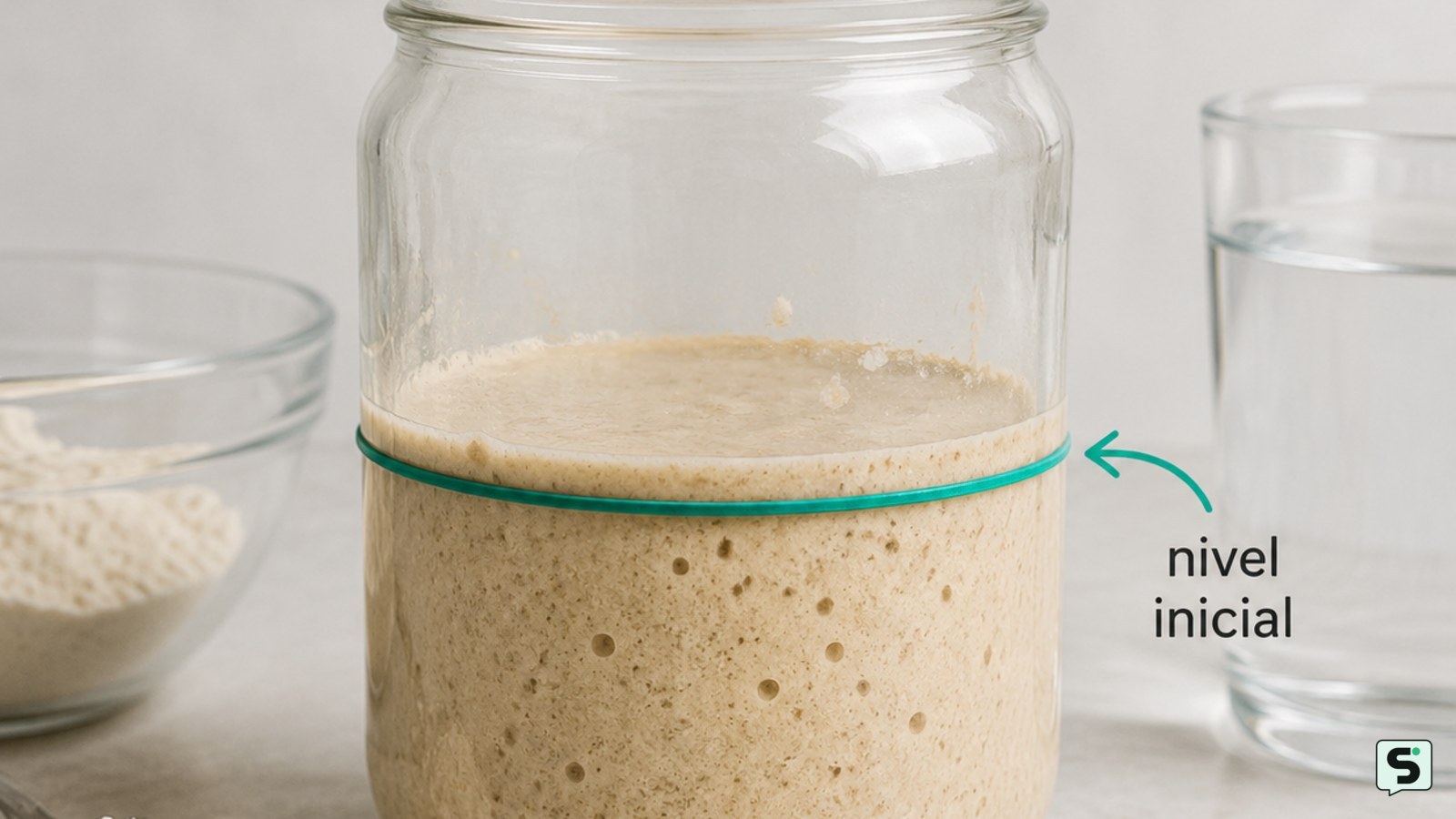 Cómo hacer una receta de masa madre inicial: pan casero