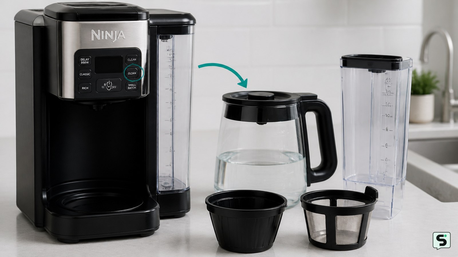 Cómo limpiar cafetera Ninja: ciclo Clean