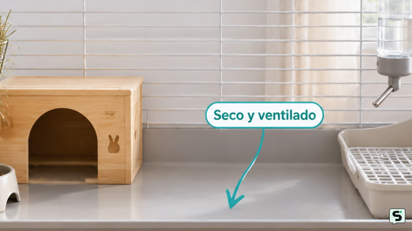 Cómo limpiar una jaula o recinto de conejo: sin humedad