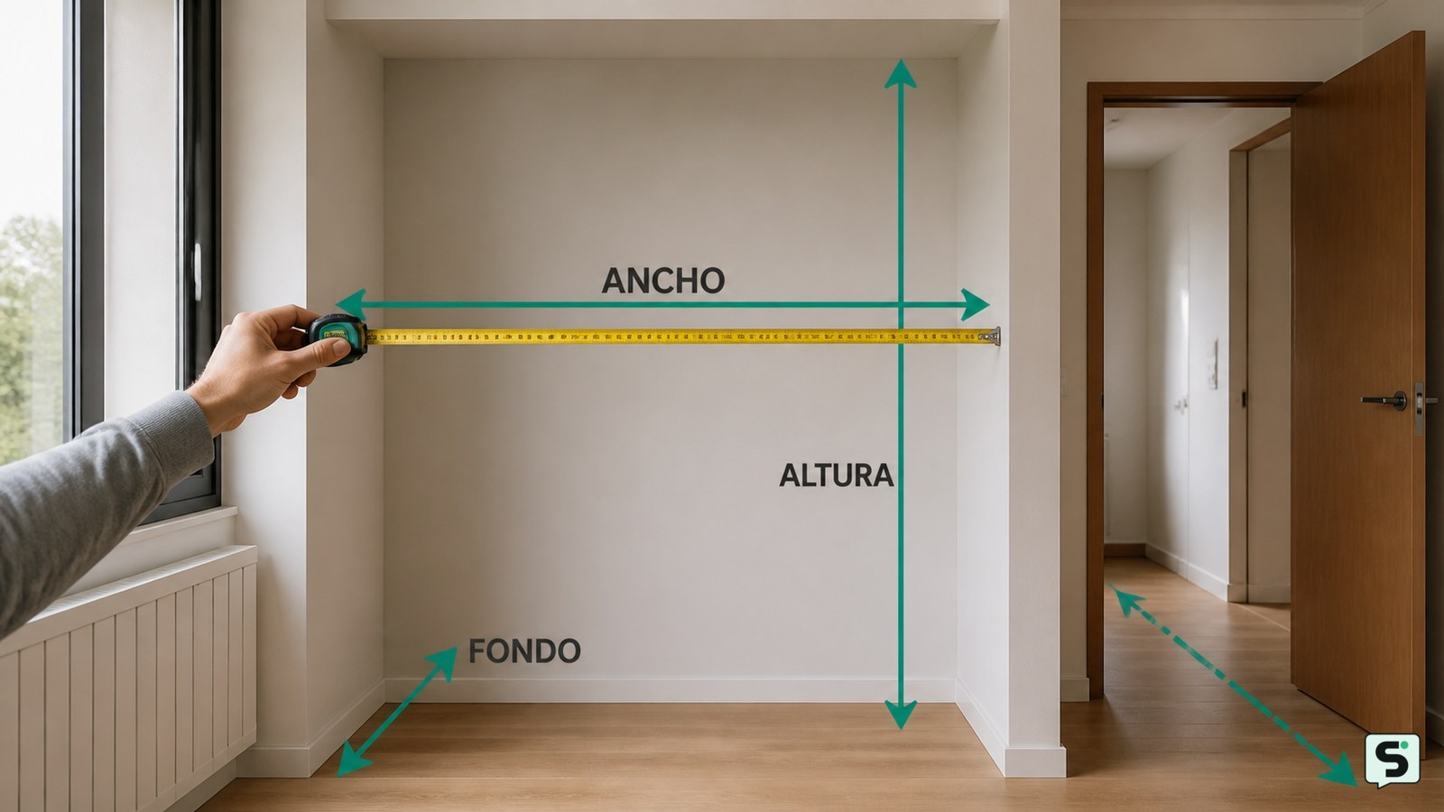 Cómo medir el espacio para muebles: evita errores