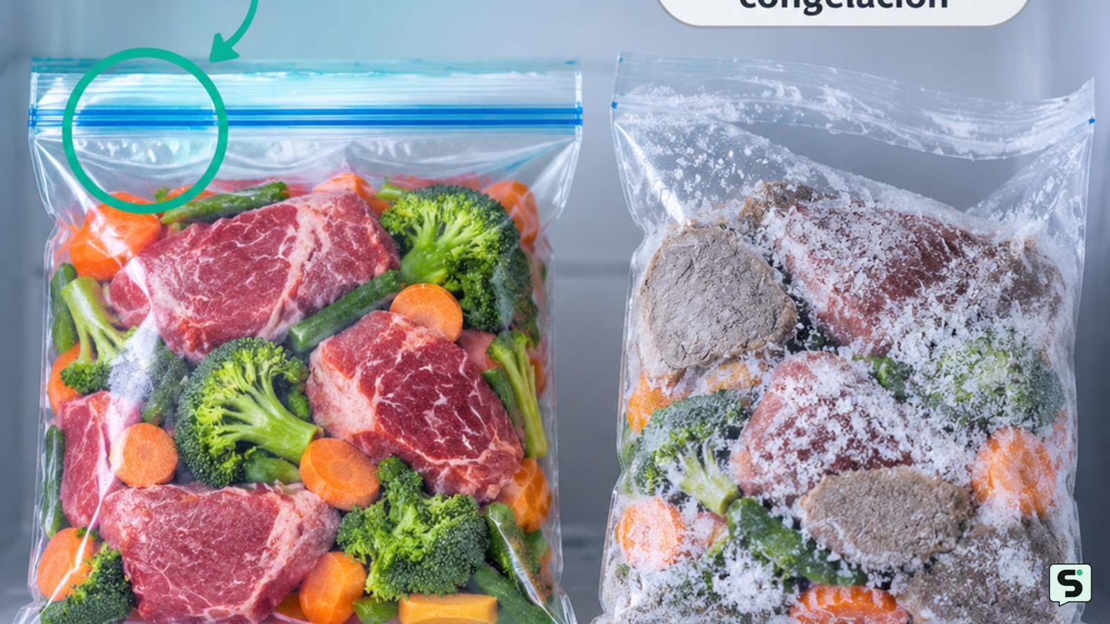 Cómo prevenir quemaduras por congelación: alimentos