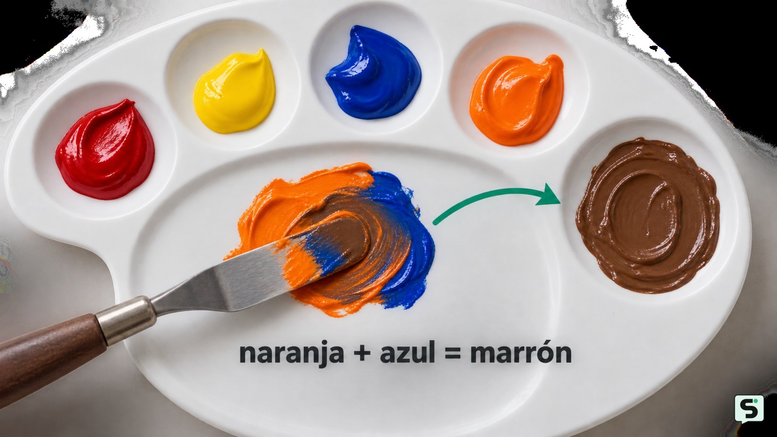 Cómo producir color marrón: mezclas útiles