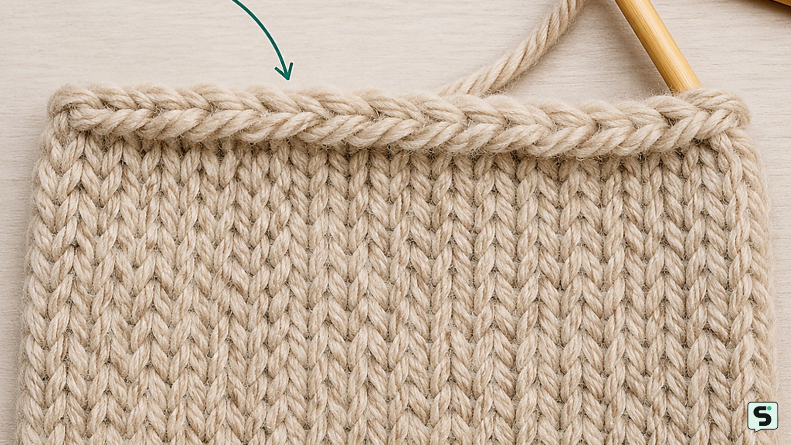 Cómo rematar el tejido: borde flexible