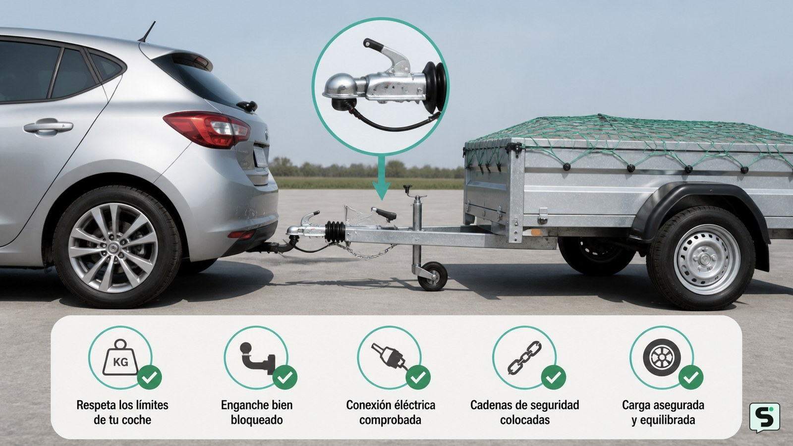 Cómo remolcar un remolque de forma segura