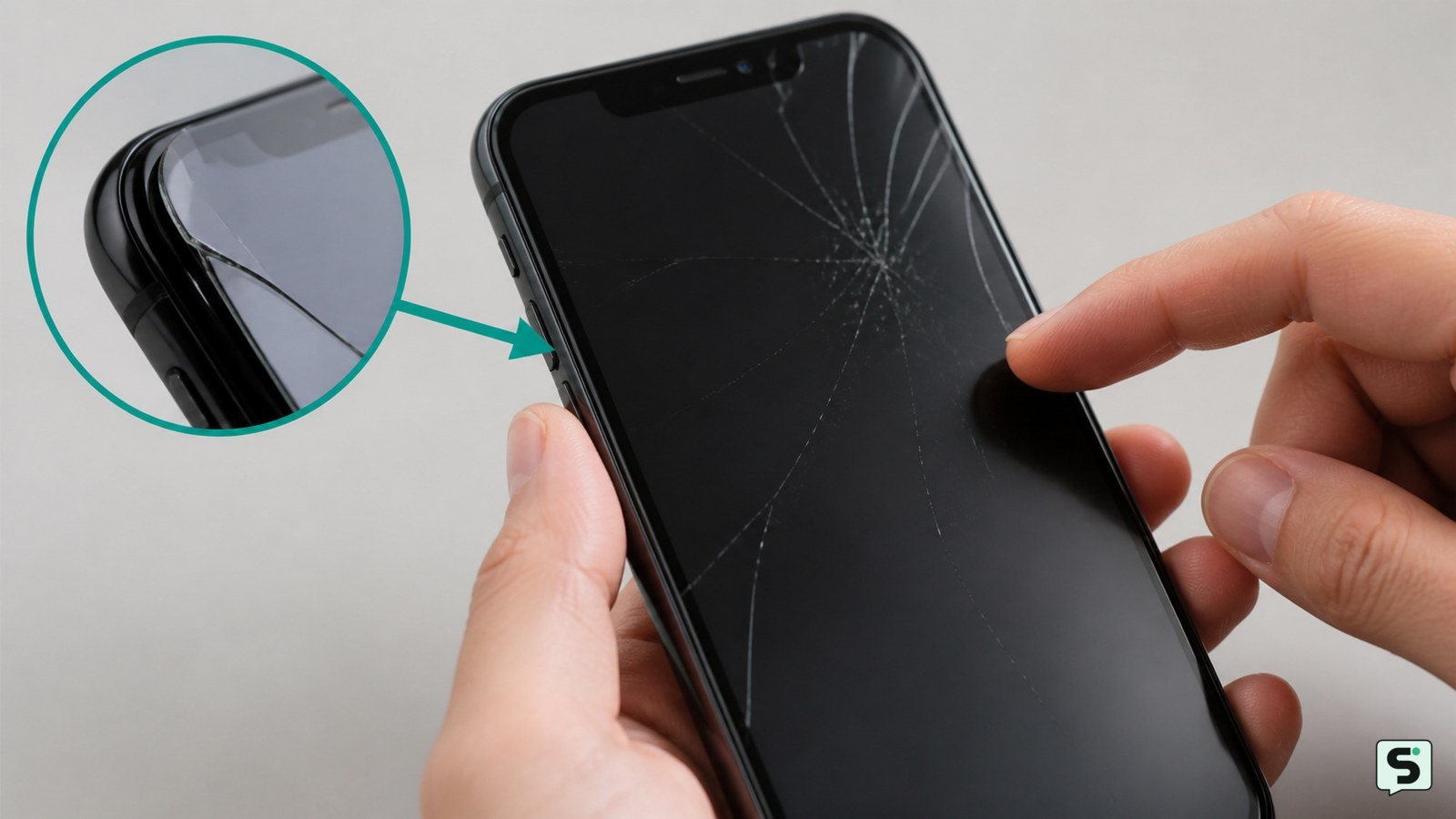cómo reparar el protector de pantalla roto: Comprueba si se ha roto el protector o la pantalla