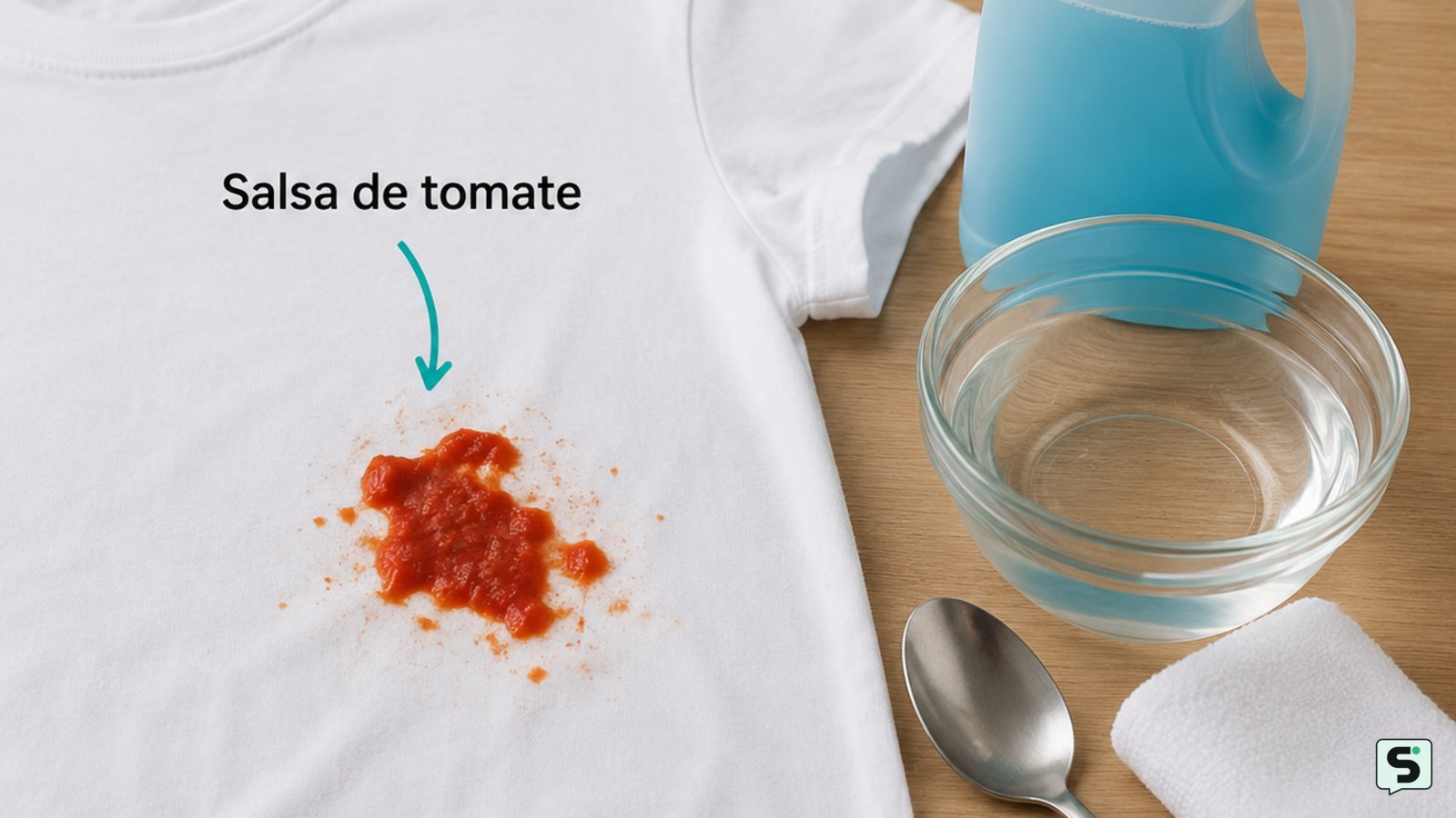 Cómo se quitan las manchas de salsa de tomate de la ropa