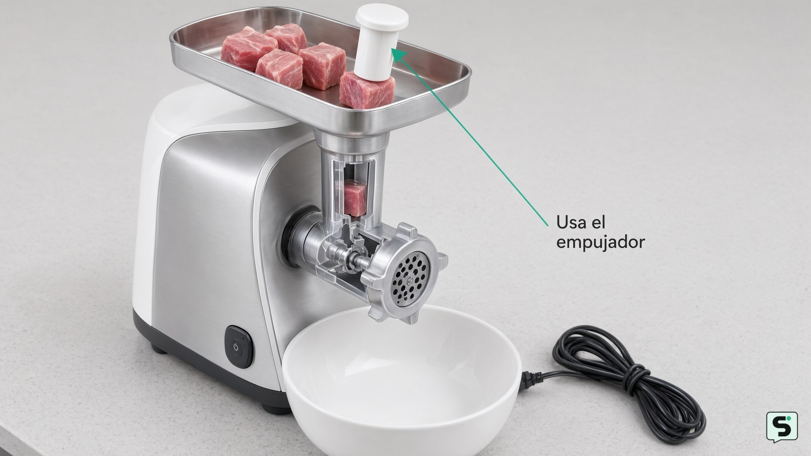 Cómo utilizar una picadora de carne: uso seguro