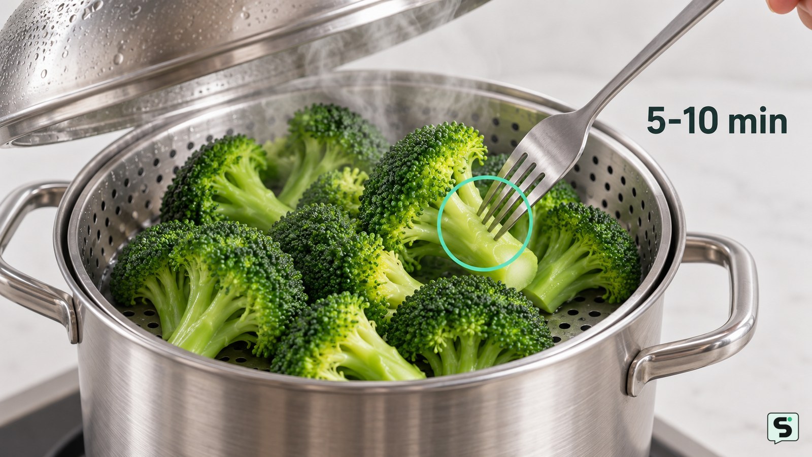 Cuánto tiempo se cocina el brócoli al vapor: tierno