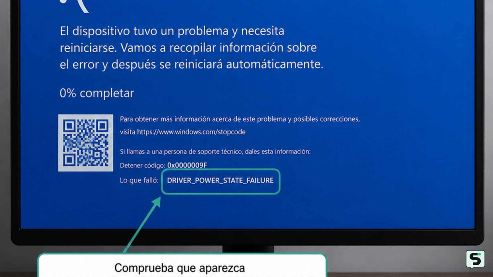 Falla en el estado de energía del controlador: solución