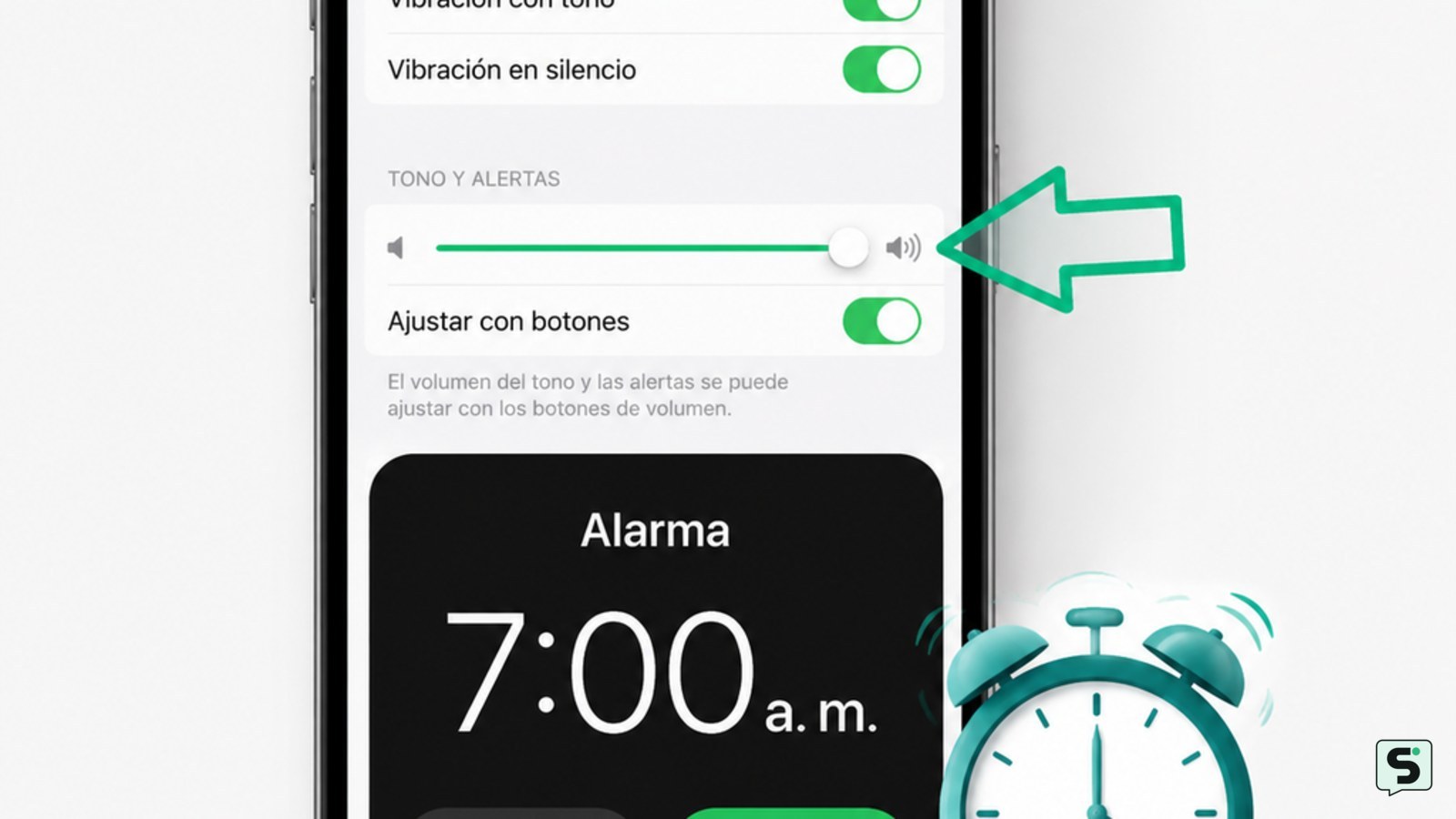 Por qué mi alarma es tan silenciosa en iPhone