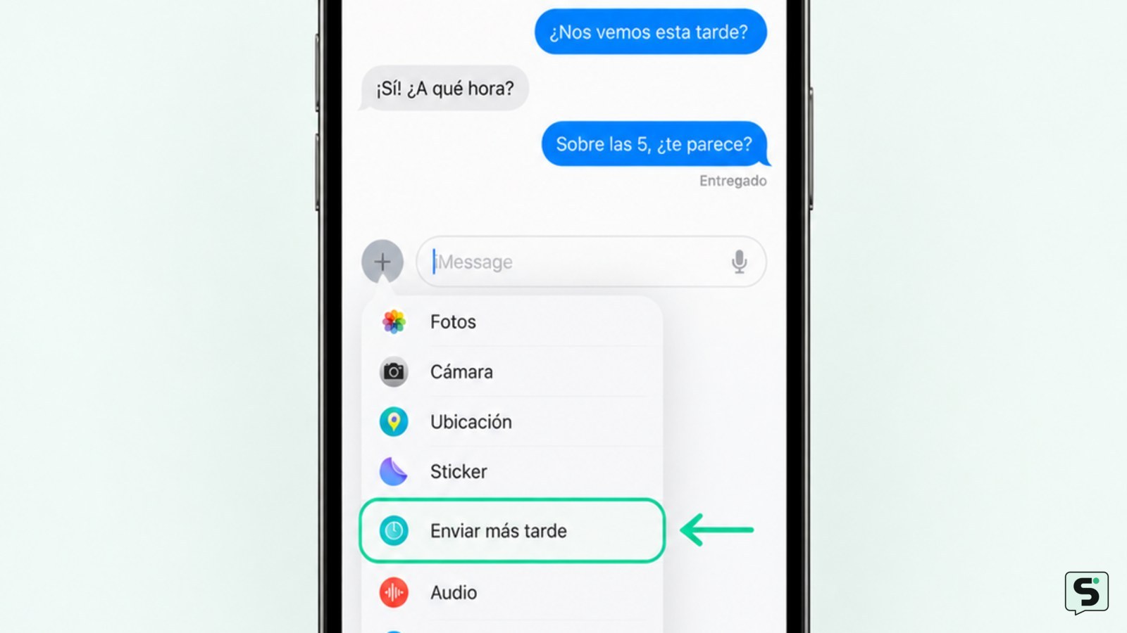 ¿Puedes programar un mensaje de texto en el iPhone?