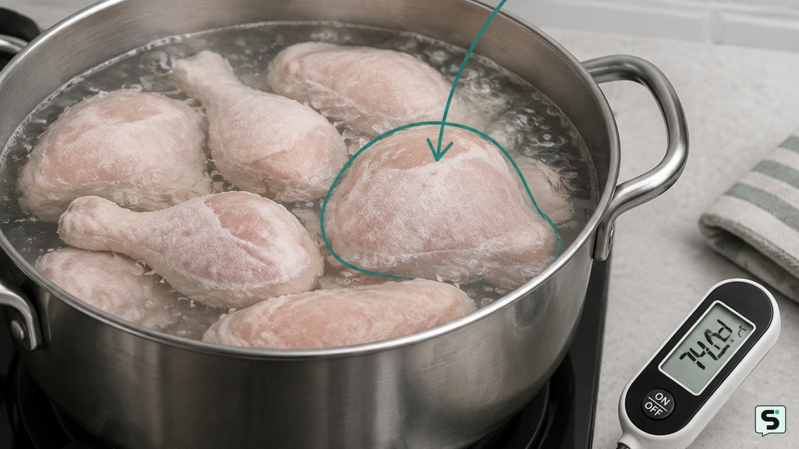 ¿Puedes hervir pollo congelado?: guía segura